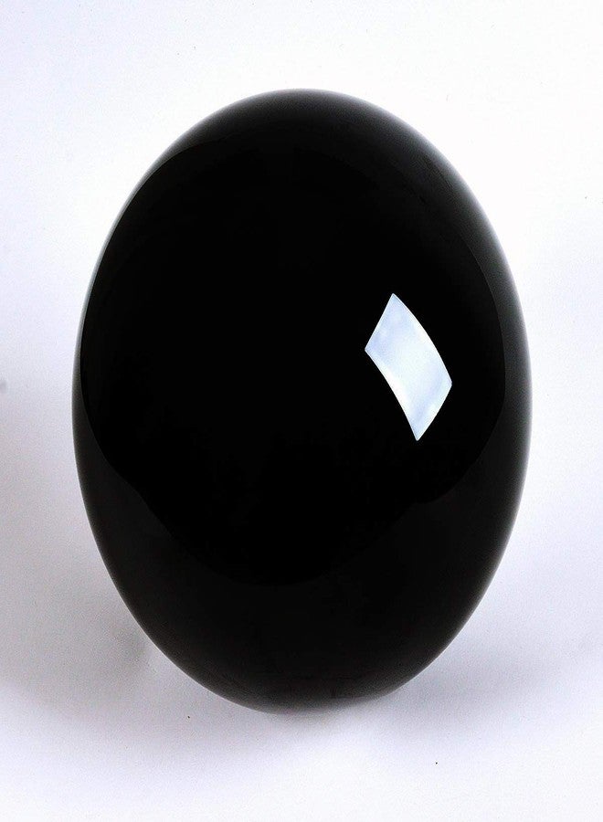 DSJUGGLING Solid Black Acrylic Ball for Contact Juggling 3.15 inches - 80mm Great for Magic Tricks and Beginners to Professional - Image 1